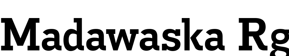 Madawaska Rg Bold Font Download Free